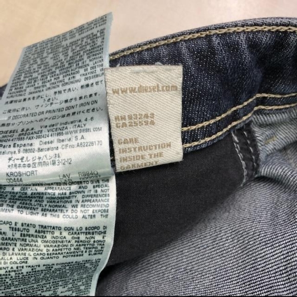 Diesel Button Fly Denim Jean Shorts - Picture 7 of 7